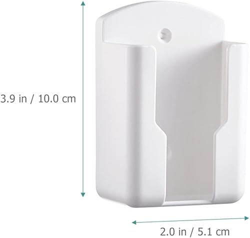 Miniatura 6 de ULTECHNOVO Soporte de control remoto - 3 unids Soporte de rack de control remoto Soporte de pared Soporte de teléfono Blanco Caja de almacenamiento