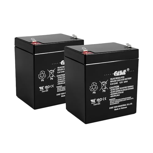 Image of Casil CA-1240 12V 4AH Solex BD124 Alarm Back Up DSC Security Panel Replace (2, CA1240-2PC)