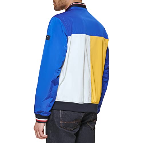 Image of Tommy Hilfiger Men's Lightweight Varsity Rib Knit Bomber Jacket
