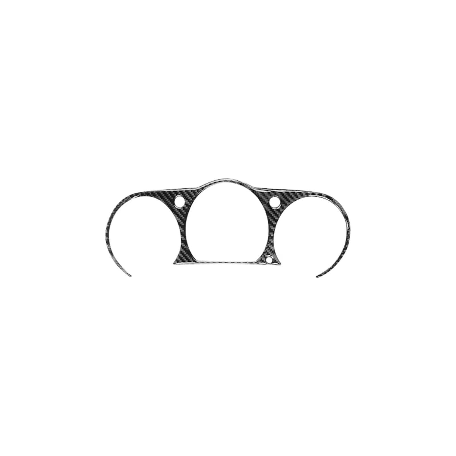 Car Accessory for Nissan 350Z Z33 2003-2009 Carbon Fiber Interior Trim Car Dashboard Speedometer Frame Sticker 1 Pieces Interior Mouldings(Black)