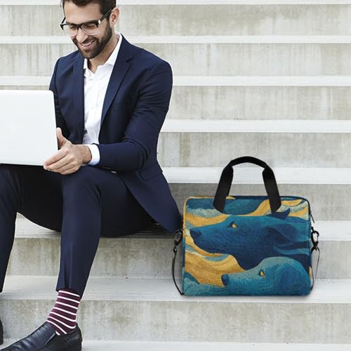 Bolso maletín para laptop con múltiples bolsillos miniatura 3