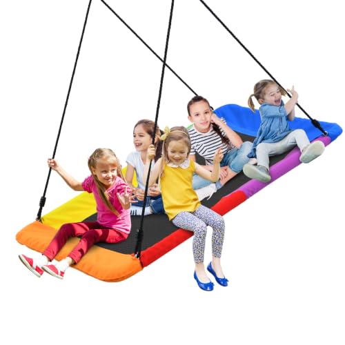 Trekassy 700lbs 60" Large Rectangle Platform Tree Swing for Kids & Adults