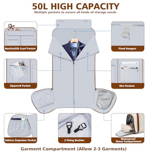 Rolling Garment Duffel Bag 4-in-1 Set