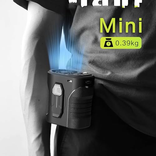 Image of ARCTICOOL Waist Fan Portable Fan with over 24H Working Time, 15000RPM Strong Airflow Wearable small Belt Fan Personal Waist Clip for Clothes Work Hiking Outdoor Jobsite (Black)
