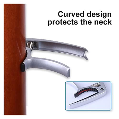 SHANGMAOYO Capodastre Changer La Pince Clé Capo Metal Accessoires Robustes for Le Réglage Tonalité Guitare, Capo Guitare… - Les Beatles, Paul McCartney, John Lennon, RIngo Starr, George Harrison SHANGMAOYO Capodastre Changer La Pince Clé Capo Metal Accessoires Robustes for Le Réglage Tonalité Guitare, Capo Guitare… – Image 5