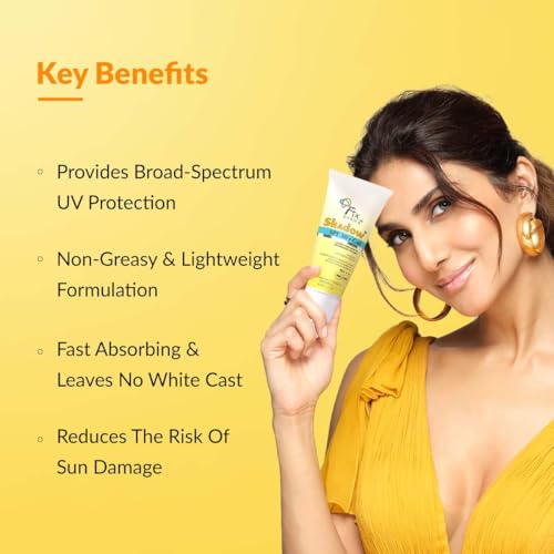 Image of Fixderma Shadow Sunscreen SPF 30+ Pa+++ Gel For Oily Skin | Lightweight, Water Resistant, No White Cast | Broad Spectrum Sunscreen Gel For UVA & UVB Protection | Women & Men | 40gm