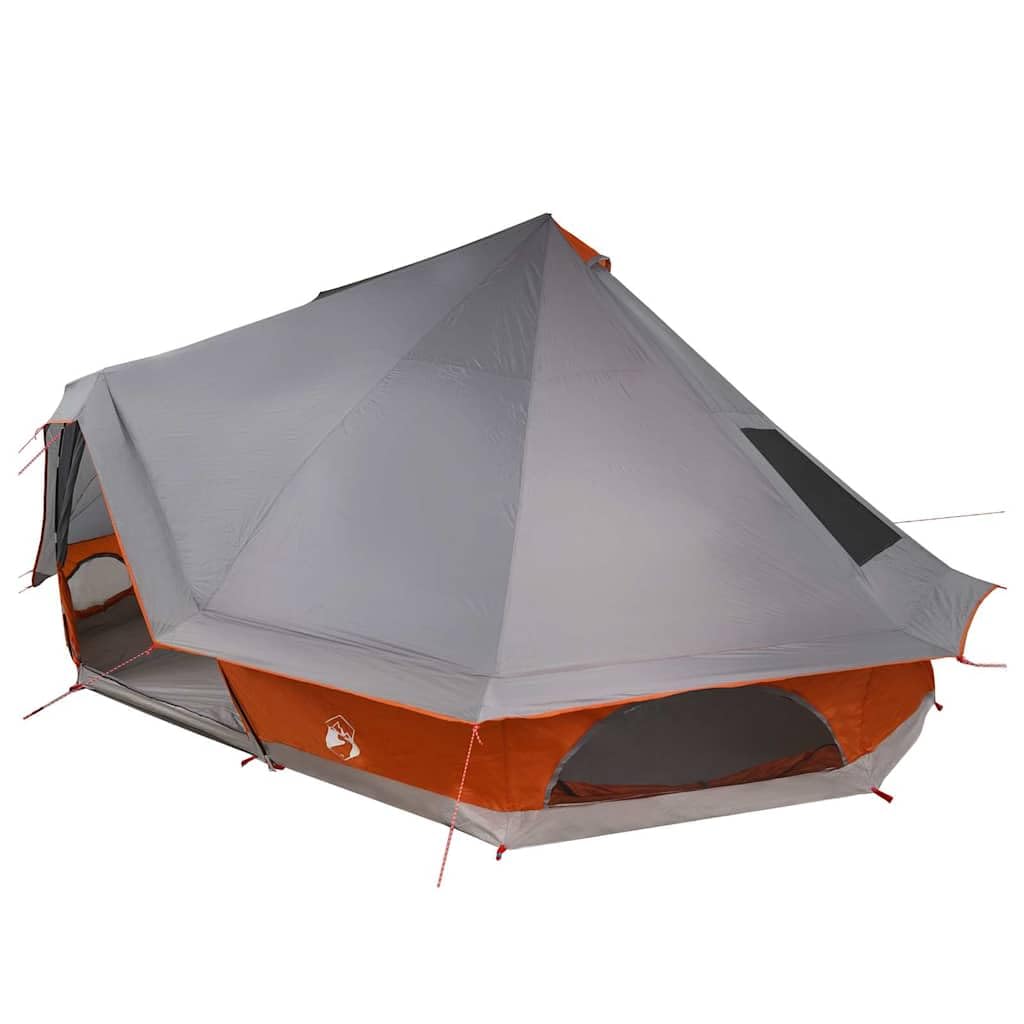 Namiot Tipi Tafta Szary i Pomarańczowy 466 X 310 X 240 Cm