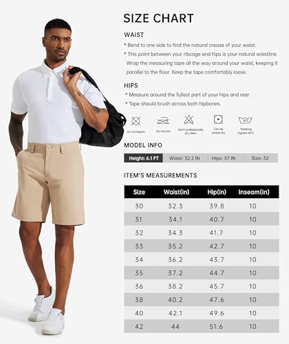 Short de golf extensible homme avec poches, la solution séchage rapide - 7