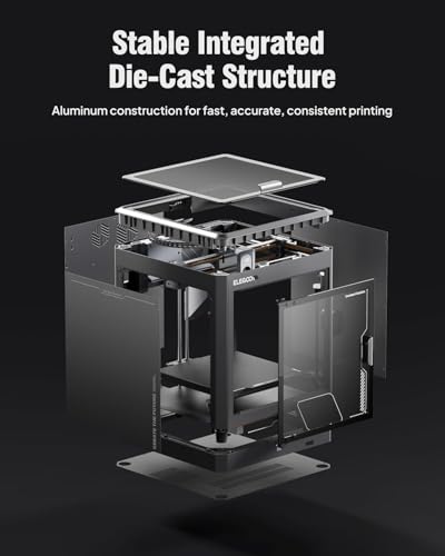 Image of ELEGOO Centauri Carbon 3D Printer with High-Speed FDM Printing, Direct Drive Extruder, Large Build Volume, Auto Bed Leveling, Silent Operation, and Precision Printing for Hobbyists