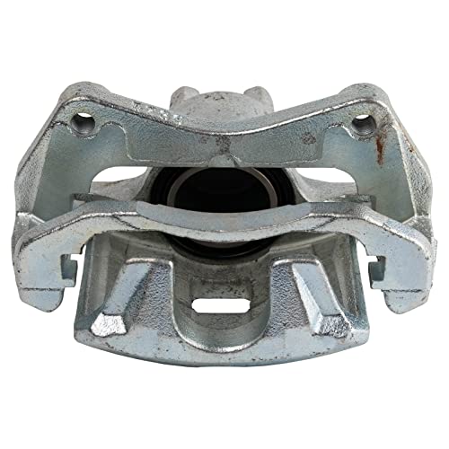 Image of TRQ Front Brake Caliper Set Zinc Coated Brackets Hardware Compatible with 2008-2016 Mitsubishi Lancer 2007-2017 Outlander 2011-2016 Outlander Sport