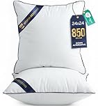 Utopia Bedding Cushion Inner Pads (Pack of 2), 60x60 cm (24 x 24 inches) Cushion Stuffer Inserts, Hollowfibre Piping Pillows (White)