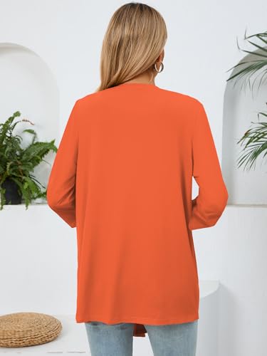 Image of Women's Lightweight Open Front Cardigans Casual Soft Drape Spring Summer Fall Cardigan S-3XL