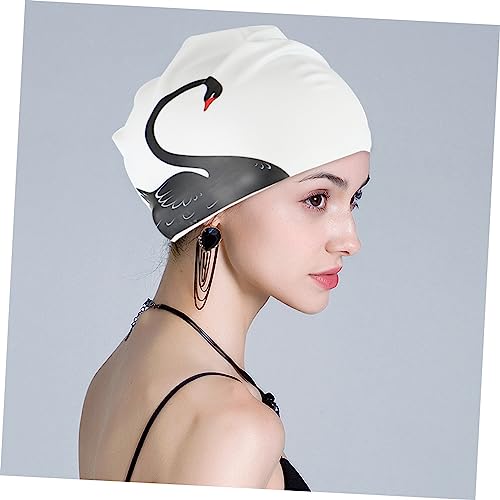 Bonnet de bain silicone protégeant les cheveux longs - 3