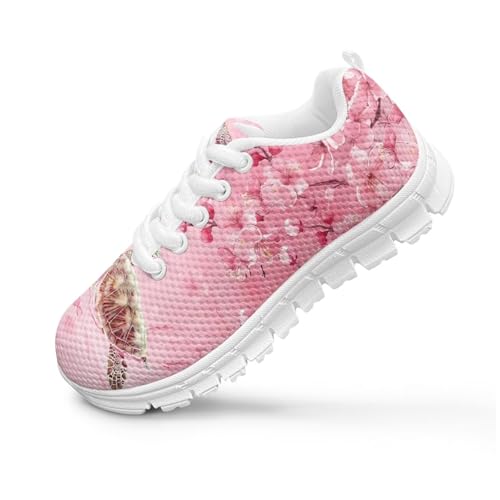 PinUp Angel Adorable Graphic Girls Tennis Shoes Breathable Lightweight School Walking Sneakers3