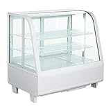 【Hijiru】卓上冷蔵ショーケース100L/ホワイト【HJR-TK100GSW】