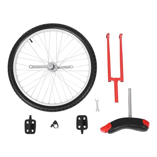 Image of 16 inch /24 inch Wheel Unicycle, Wheel Unicycle with Steel Rim Skid-Proof Tire Adjustable Seat Sports Exercise Bicycle for Daily Fitness