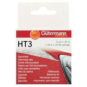 Gütermann HT3 Saumvlies 3 cm x 10 m Weiss