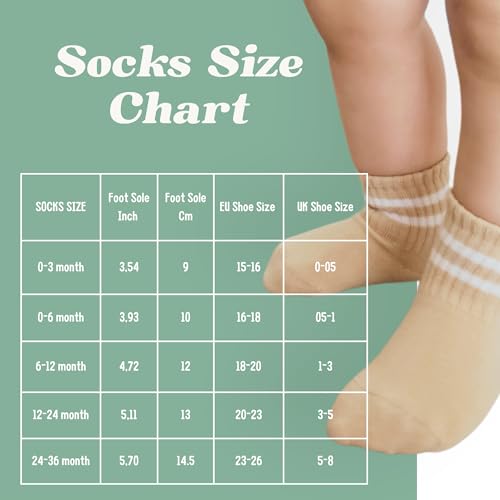 Bistyle Baby Grip Ankle Socks 6 Pairs thumb #4