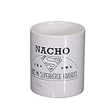 Calledelregalo Regalo Personalizable para Padres: Taza Eres mi superhéroe Favorito con su Nombre y el tuyo/vuestro