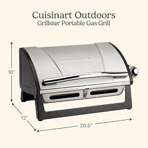 Cuisinart Gas Grill with Locking Lid, Portable, 8,000 BTU, 10 lbs. — photo 2 of 6