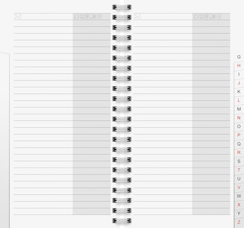 Brunnen Phone Address Book Refill 10 x 19 cm