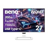 【Amazon.co.jp限定】ベンキュージャパン BenQ ゲーミングモニター EW270Q 27インチ/WQHD/IPS/ノングレア/200Hz/1ms(GtG)/FreeSync Premium/HDR10/5Wx2スピーカー搭載/USB Type-C 65W給電/HDMI/フリッカーフリー/輝度自動調整(Visual Optimizer)