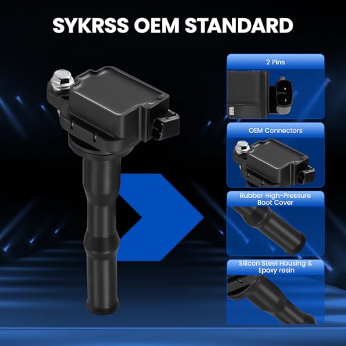 Image of 6-Pack UF204 Ignition Coils Compatible with Toyota Avalon Camry 1994 1995, Compatible with Lexus ES300 1994-1995, V6 3.0L - Replaces 1788261 5C1192 5C1292 9091902214 9212165 GN10694