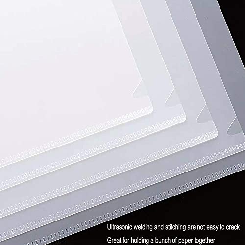 Image of IRYA A3 Size L-Folder(Pack of 10 pcs)(Size: 17 X 12 inch) / Clear Folder /File Folder (Specially for Architecture Size documents, Paintings) (Made up with Clear Transparent Sheet of 200 Micron)