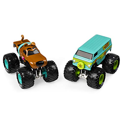 Monster Jam, Official Scooby Doo vs. Mysterty Machine Die-Cast Monster Trucks, 1:64 Scale, 2 Pack - Image 2