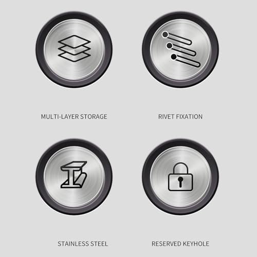 Fold Out Tool Box, 3 Layers 5 Tray Portable Tool Box Metal Cantilever Tool Box, Stainless Steel Multifunctional Cantilever Folding Storage Box for Workshops, Repair Shops - Image 7