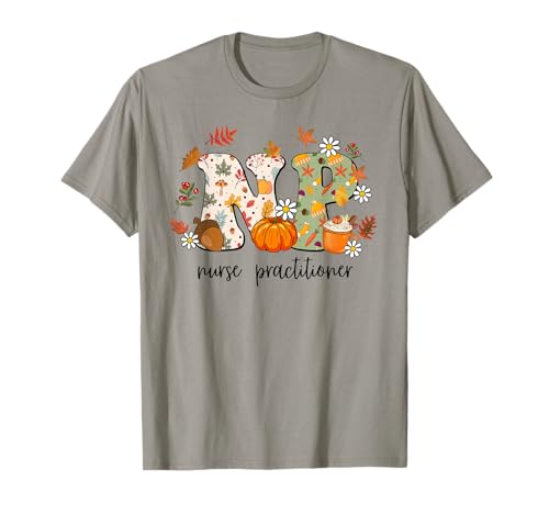 Enfermera practicante otoño otoño Temporada Acción de Gracias Camiseta