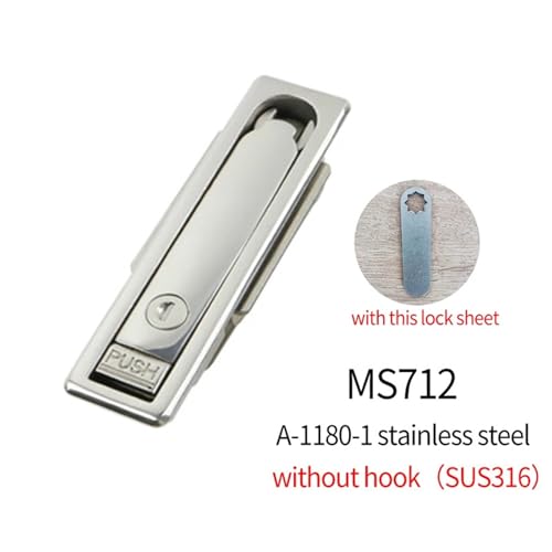 Serrure d'avion MS712 en acier inoxydable 316 sans crochet