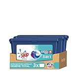 Skip Ultimate Detergente en Cápsulas Higiene Total 38 lavados, Pack de 3