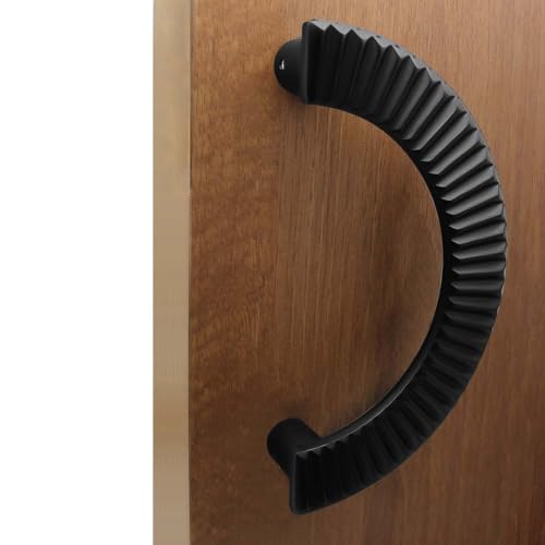 Image of VOLO Main Door D Handle /Door Handles for Main Door /Glass Door Handle /Pull Handles, for Home /Office /Hotels(Model- S-618, 160MM) (Pack of 1 Set) (Black)