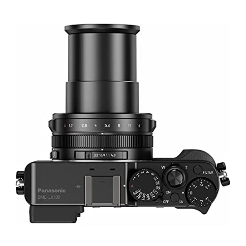 Image of Panasonic LUMIX LX100 4K Point and Shoot Camera, 3.1X Leica DC Vario-SUMMILUX F1.7-2.8 Lens with Power O.I.S., 12.8 Megapixel, DMC-LX100K (USA Black)