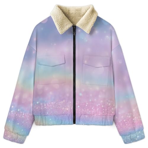 Veste polaire femme violet lavande chaude et confortable en sherpa pour l'hiver
