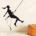 Adesivi murali adesivi design personalizzato 39X44Cm silhouette arrampicata su roccia