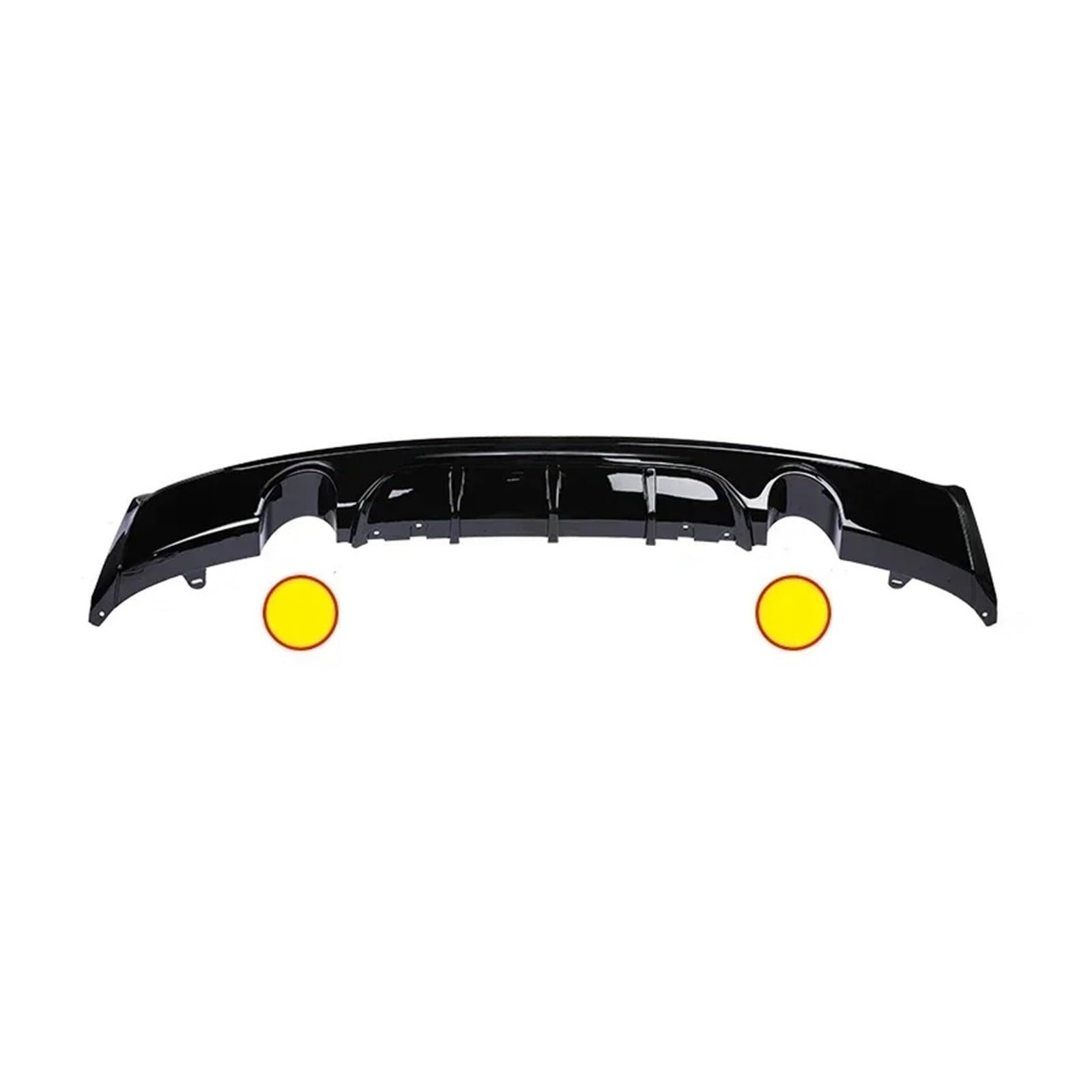 Compatible con BMW Serie 2 F22 F23 parachoques difusor trasero Sport Tech kit de carrocería de fibra de carbono MP difusor alerón borde 2014-2020 reemplazo(Double-single out)
