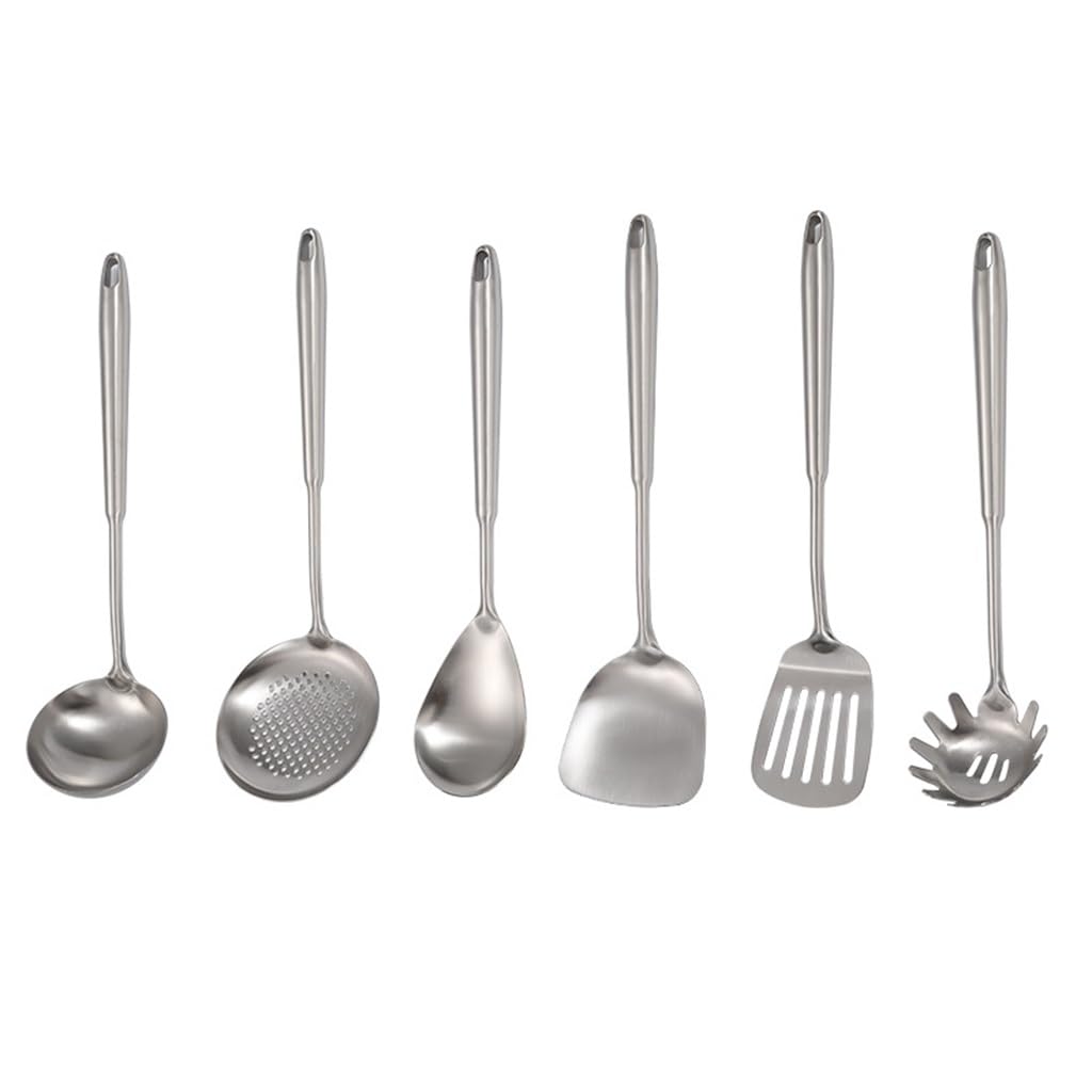MYUYEE Stainless Steel Spatula Soup Ladle Funnel Frying Spatula Home Cooking Kitchenware Gift Set