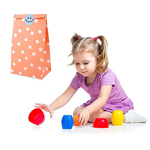 SHI WU 50 Pz Sacchetti Regalo di Carta DOT Pattern...