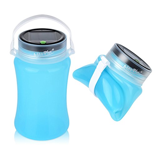 IMAXPLUS LED IP 66 Waterproof Camping Storage Solar Lantern Bottle with Chargeable USB Cable for Hiking,Camping,Emergencies,Outages,Garden and Party ¡­