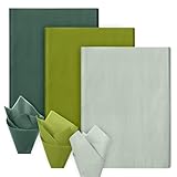El paquete incluye: 90 hojas de papel de seda verde salvia en 3 colores sólidos diferentes, cada tipo para 30 hojas, ofrecerá suficiente cantidad y varios colores para satisfacer tus necesidades de envoltura para regalos y decoraciones.