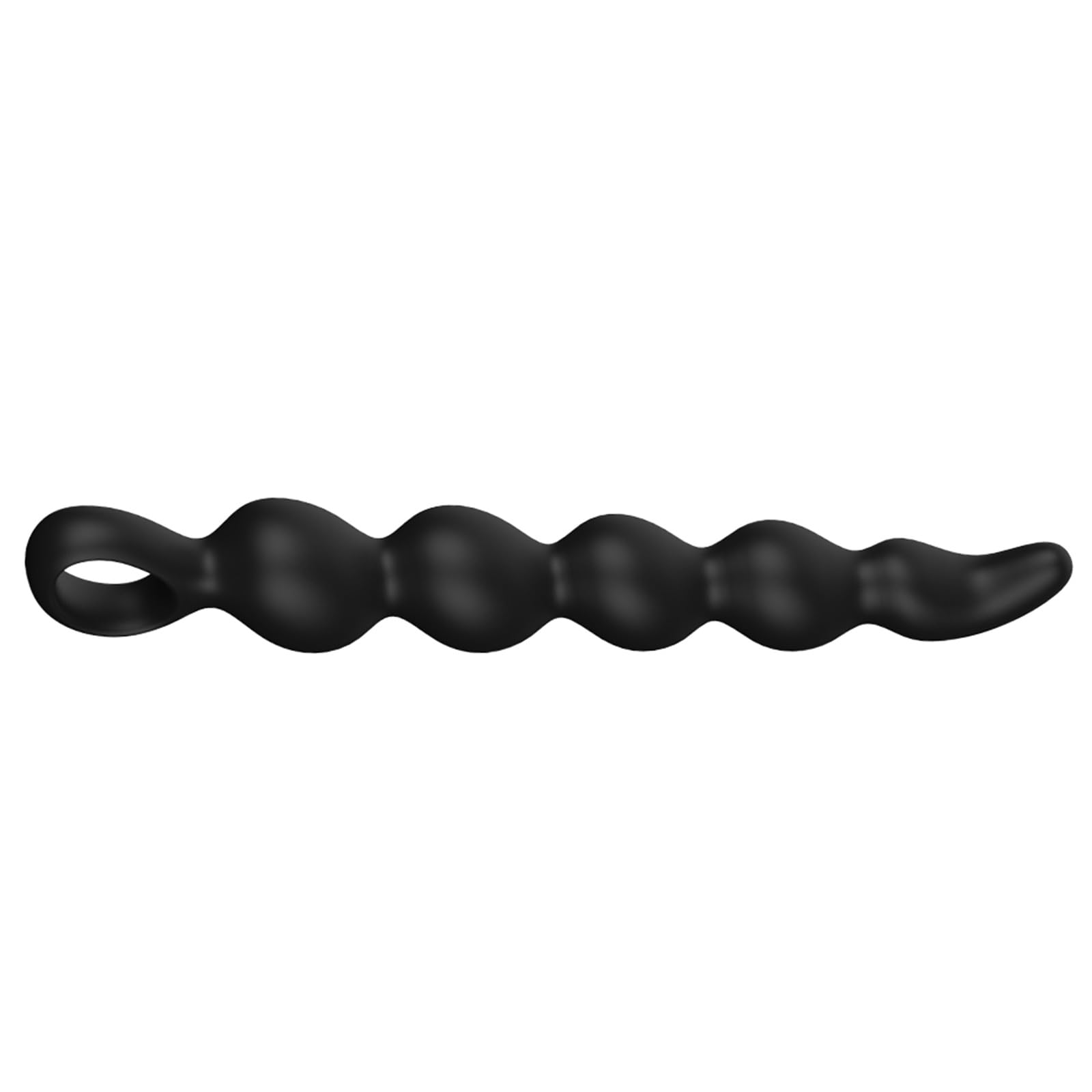 Tapón anal de silicona, estimulador del punto G, bolas anales, masajeador de próstata, juguete sexual, tapón anal de silicona, juguete sexual para hombres, mujeres, principiantes, color negro, tal