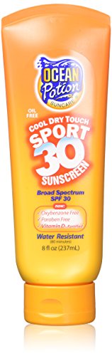 Ocean Potion Cool Dry Touch Sport Sunscreen Lotion, Broad Spectrum SPF 30, 8 Ounce (2 Pack)