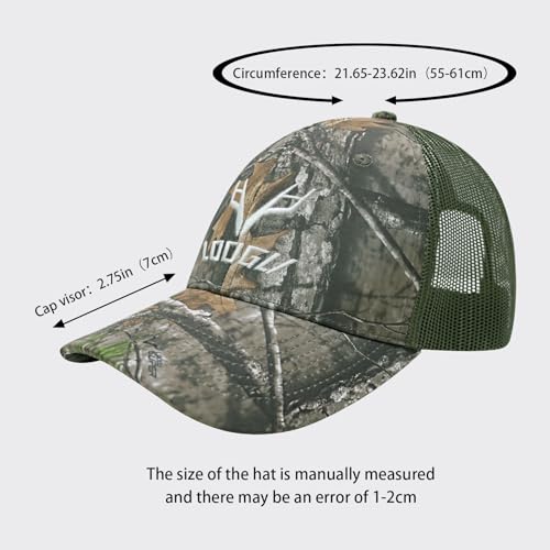 Image of LOOGU Fishing Hat Mesh Back for Men Women Adjustable Baseball Trucker Cap Snapback Hats