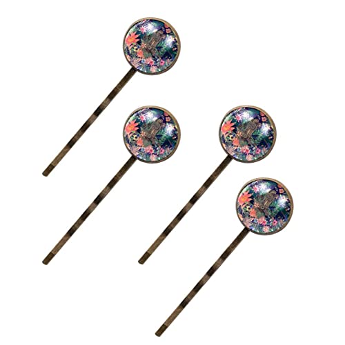 Épingles à cheveux vintage lion et plumes pour sublimer vos coiffures de mariage