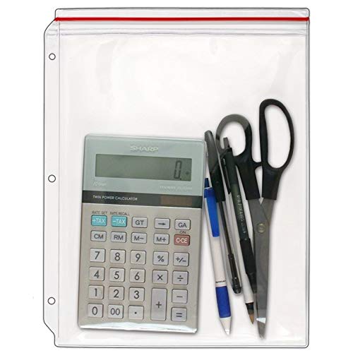 StoreSMART - Supply Zipper Case for 3-Ring Binders - 5-Pack - Vinyl Plastic - VH309-5