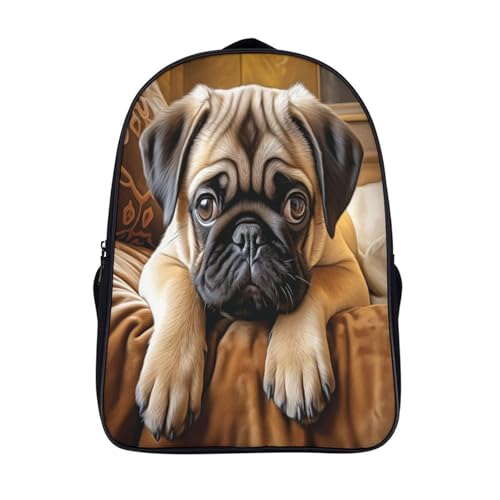 Mochilas escolares juveniles French Bulldog para el colegio y viajes de fin de semana