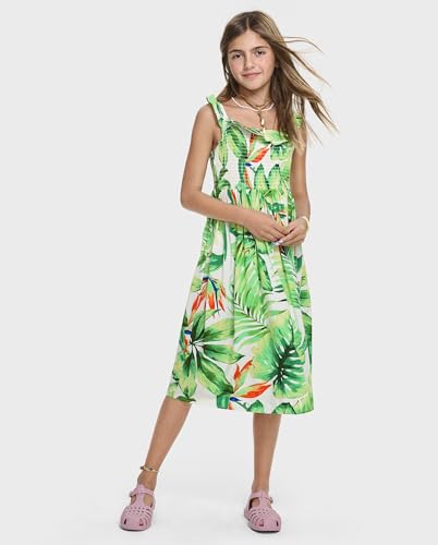 Image of The Children's Place girls Floral Smocked Babydoll Dress