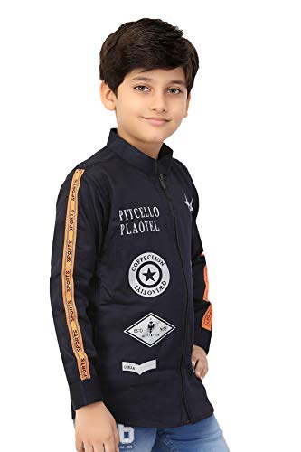Image of Boys Printed Shrug with Attached Printed T-shirt
